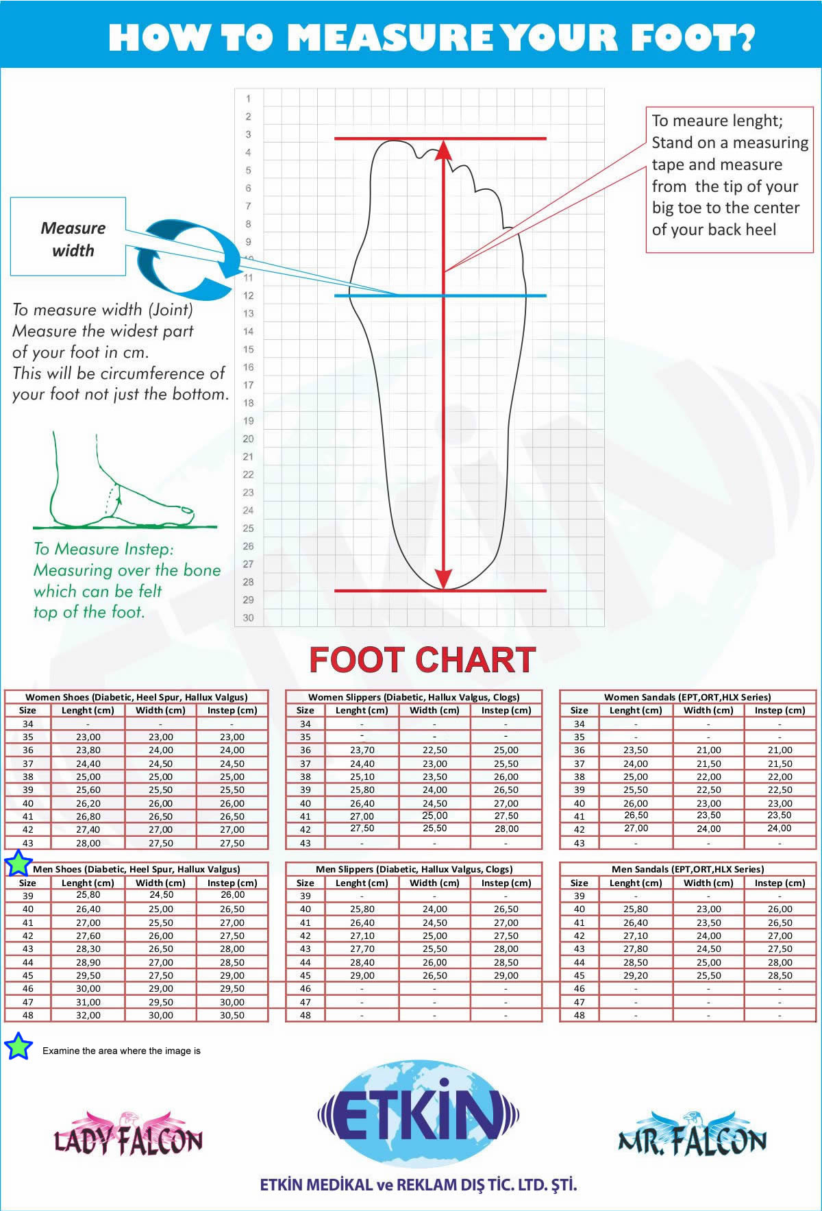 orthopedic shoes for diabetics size chart