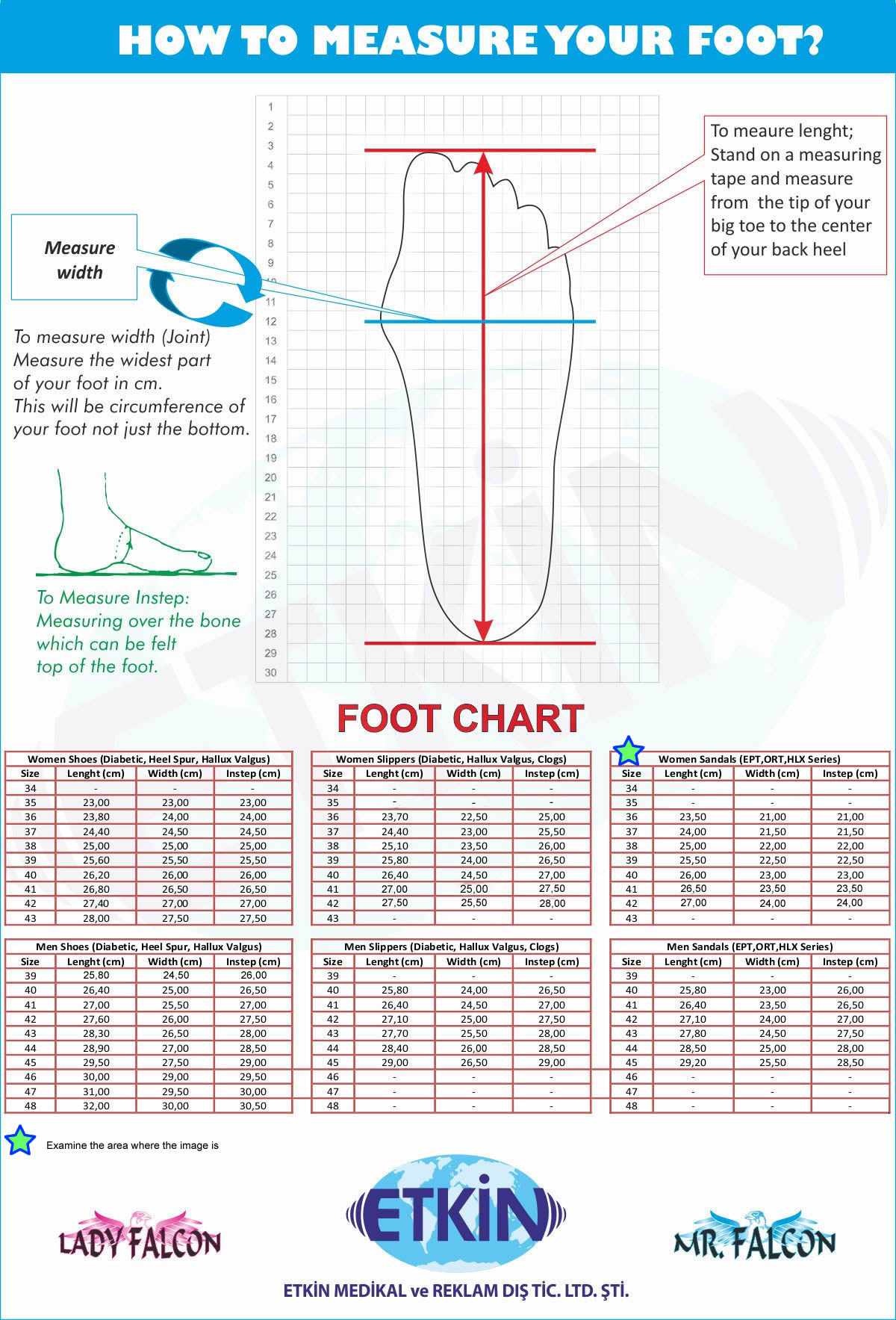 Edema slippers for plantar fasciitis chart size