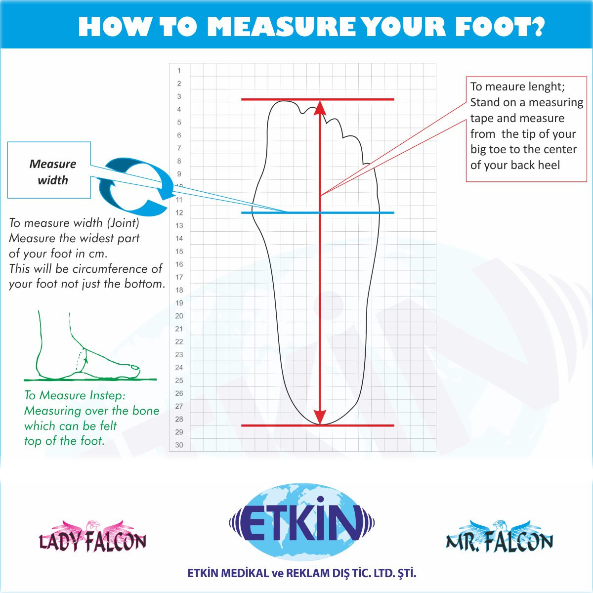 How do ı choose the foot size?