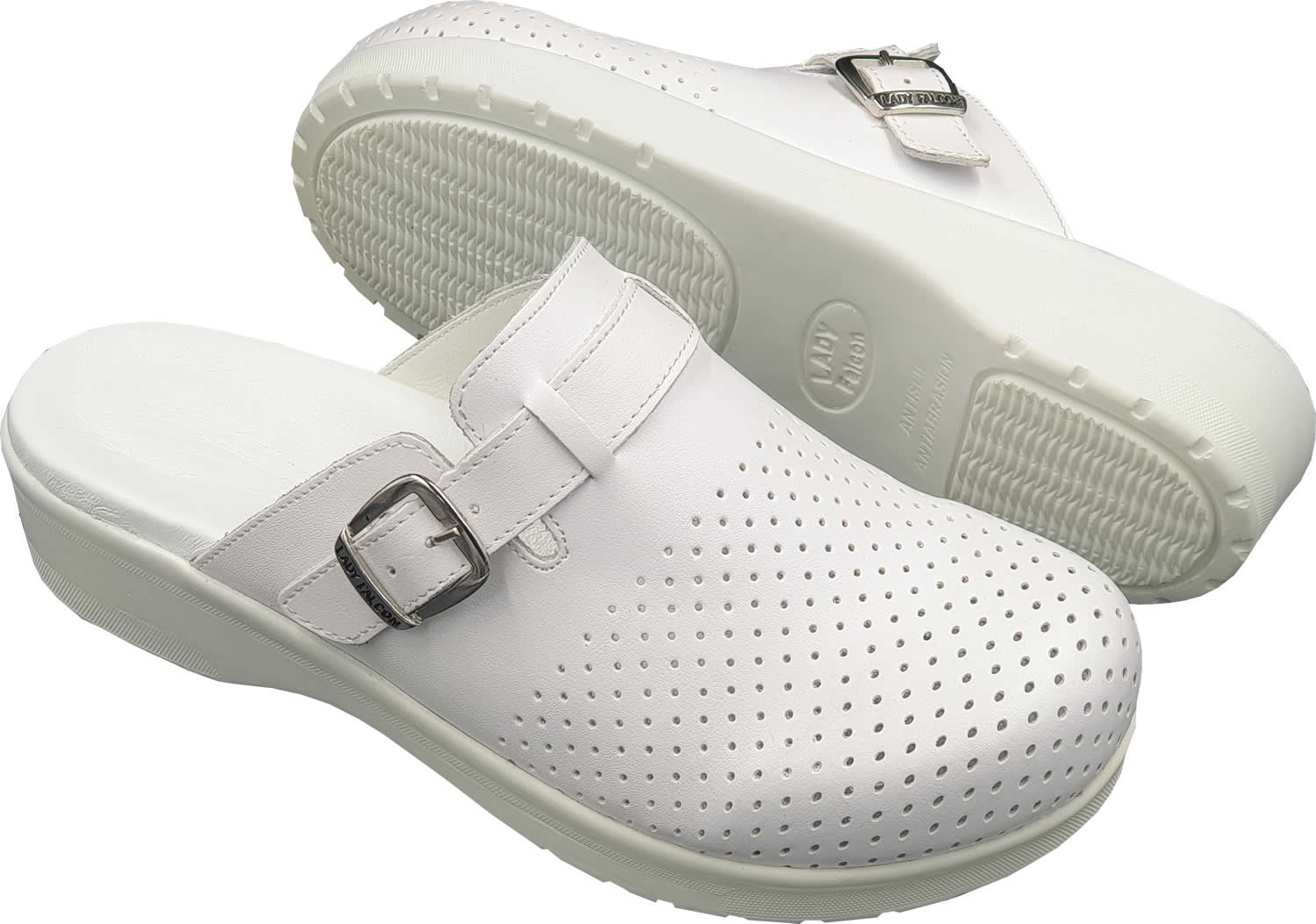 leather nursing clogs